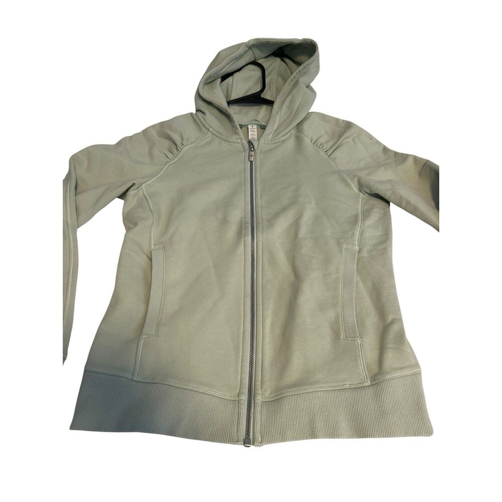 Lululemon Hoodie Womens 6 Mint Scuba Light Cotton Fleece Sweatshirt Heathered - Picture 9 of 12